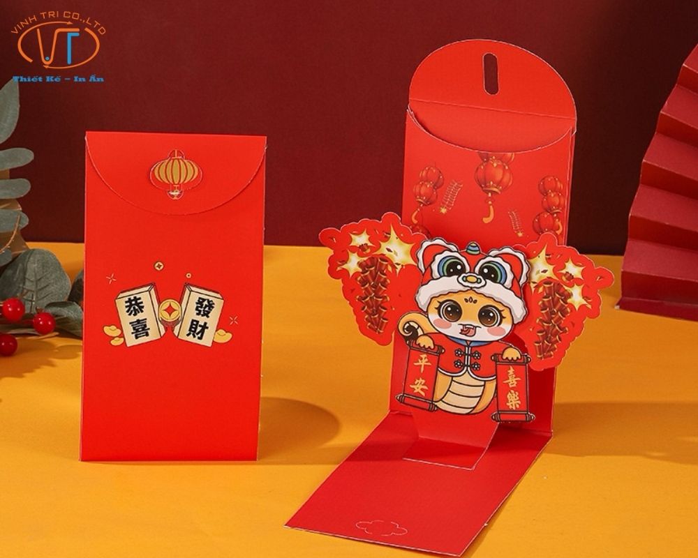Bao lì xì 3D hình còn vật
