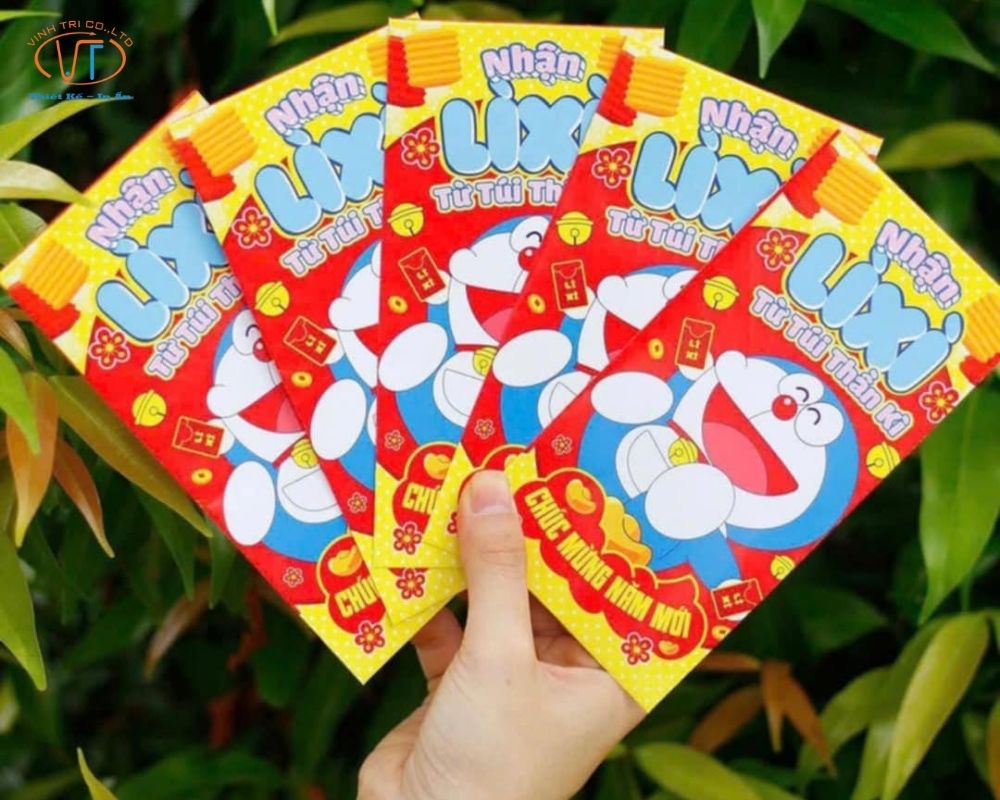 Bao lì xì hình Doraemon