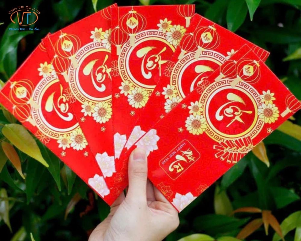 Bao lì xì màu đỏ độc đáo