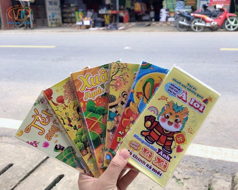 Bao lì xì đa màu