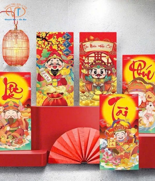 Mẫu bao lì chũ Phúc Lộc Thọ Tài