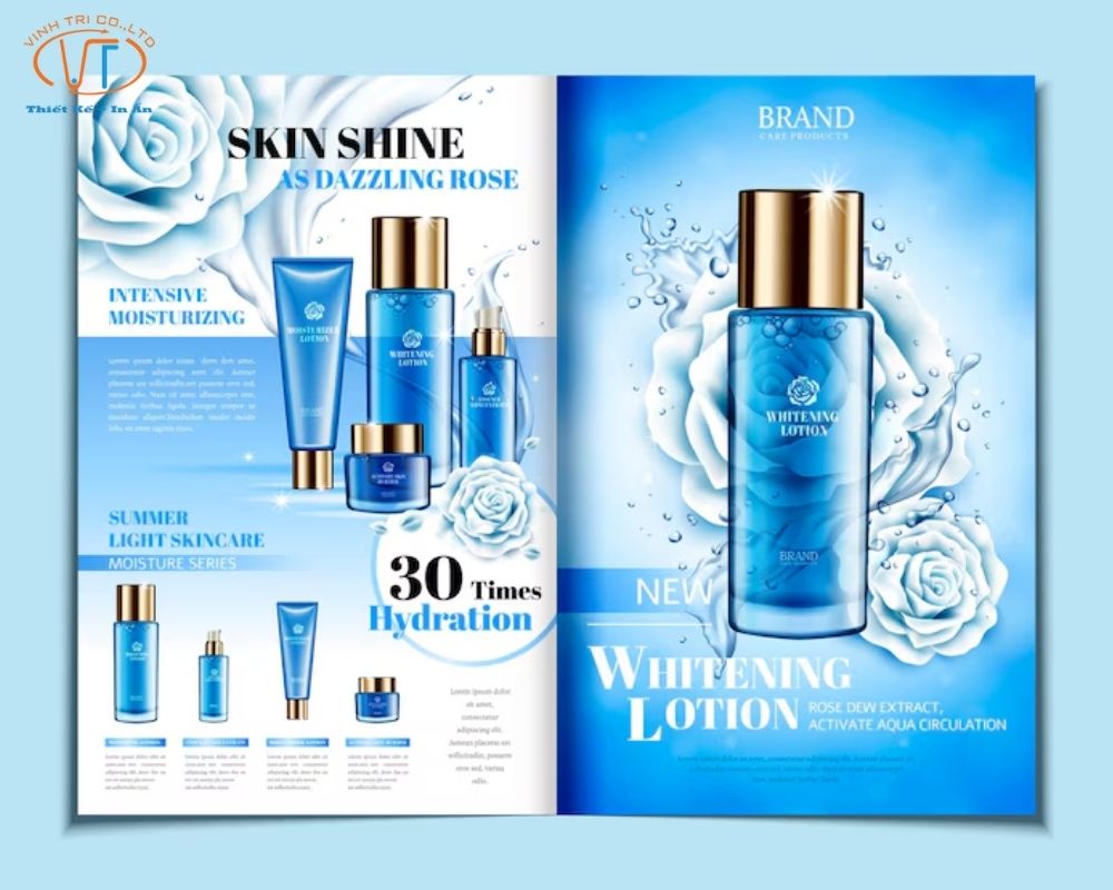 Mẫu catalog màu xanh biển