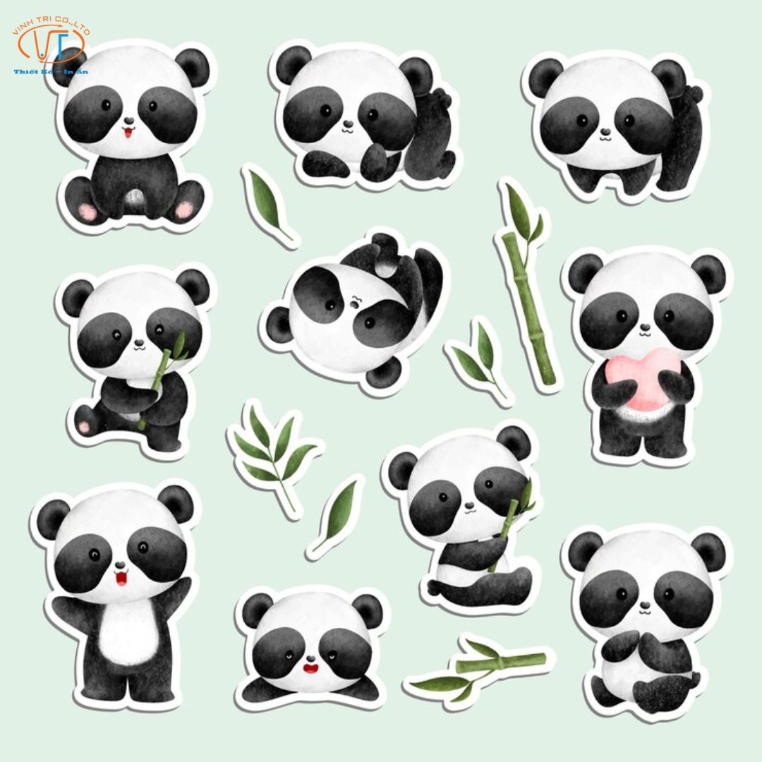Sticker gấu trúc