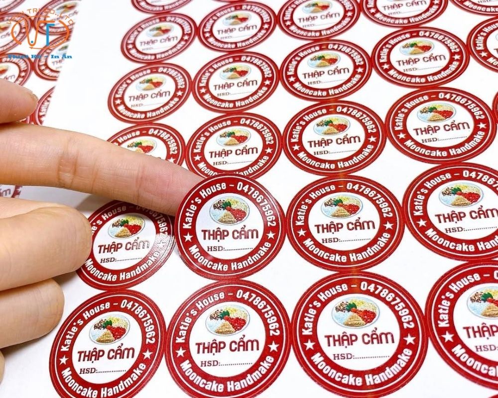 Mẫu tem bánh nhân thập cẩm