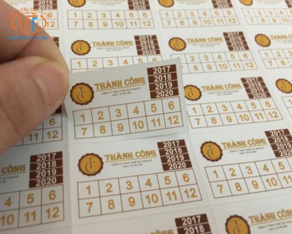 Cấu tạo của tem bảo hành