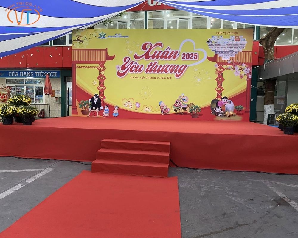 Bạt hiflex cho sân khấu