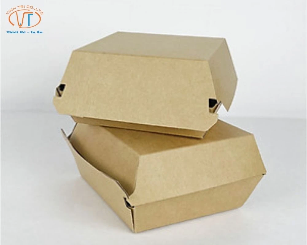 Hộp giấy đựng bánh bao kraft