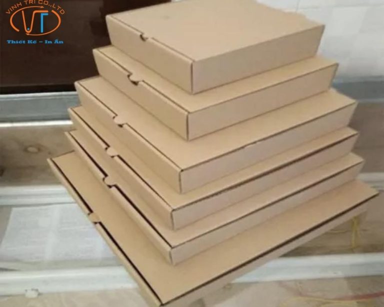 Hộp giấy kraft bánh pizza