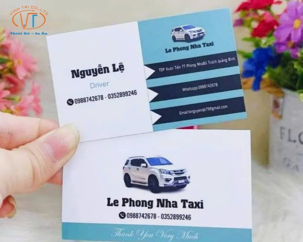 Card visit taxi