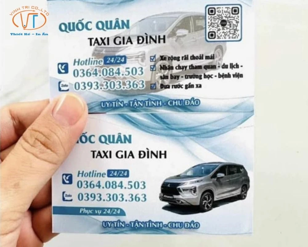 Card visit taxi gia đình
