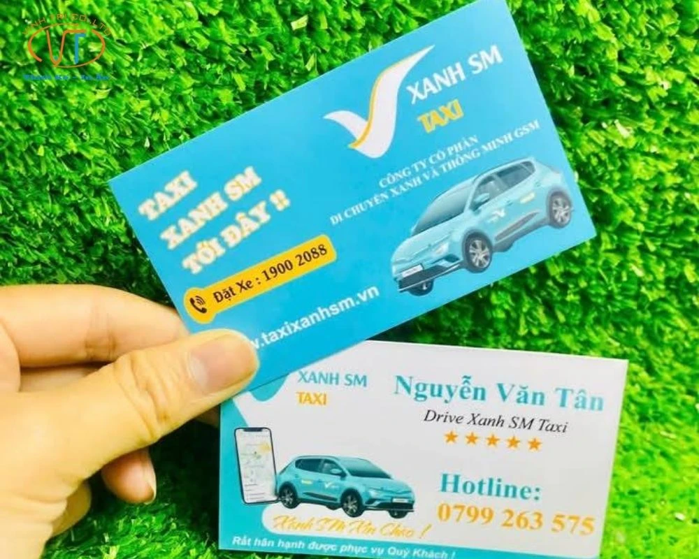 Card visit của taxi xanh SM, tài xế Nguyễn Văn Tôn