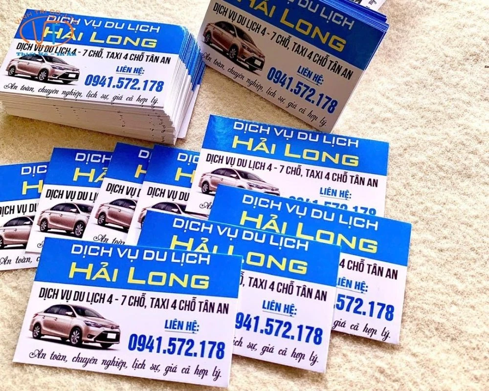Card visit dịch vụ du lịch Hải Long
