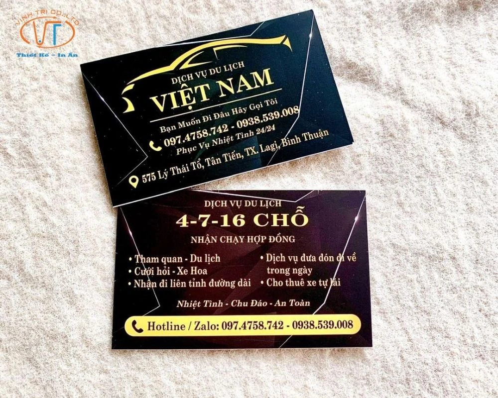 Card visit du lịch xe 1-7-16 chỗ