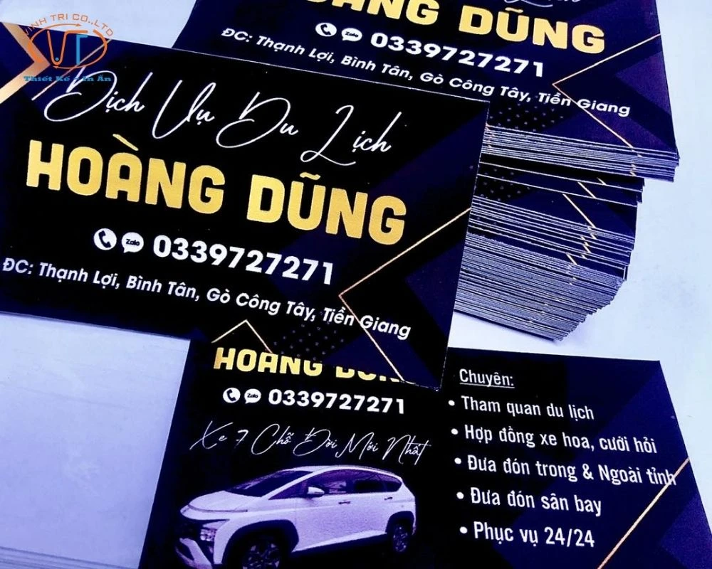 Card visit du lịch xe 1-7-16 chỗ