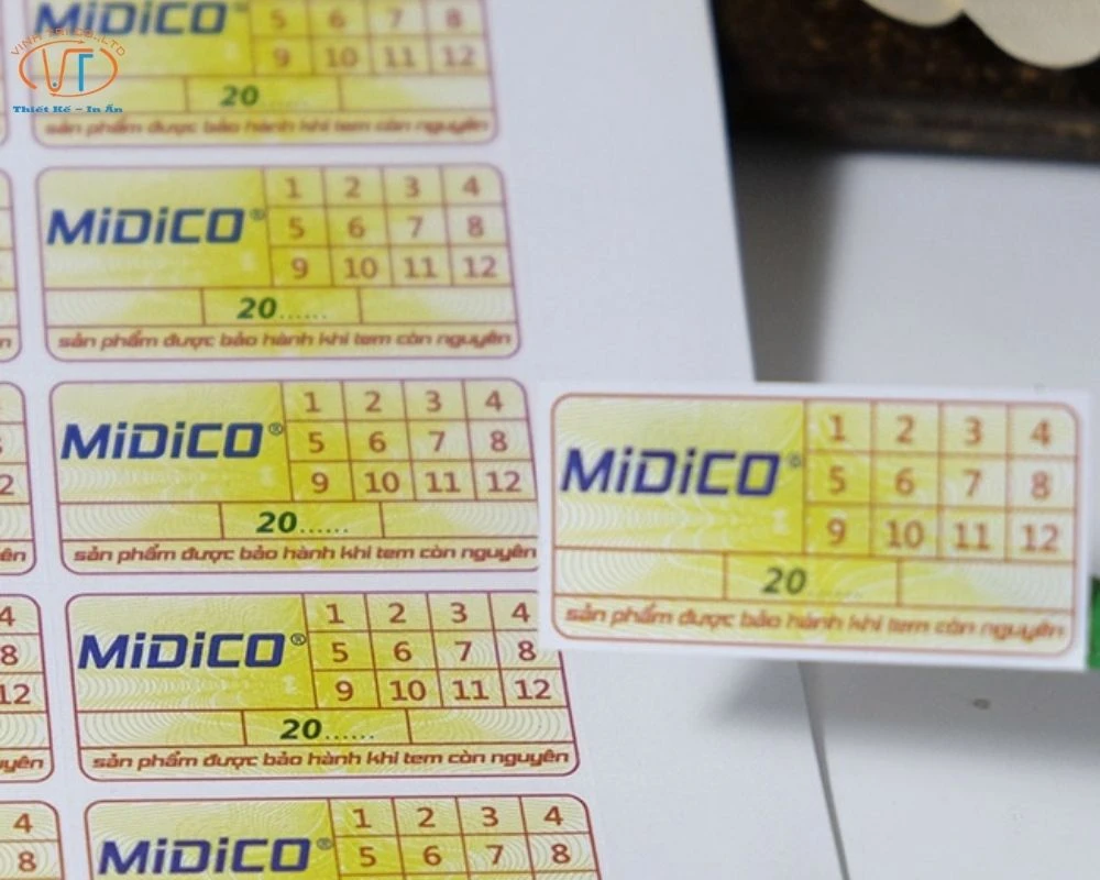 Tem bảo hành của MiDiCo