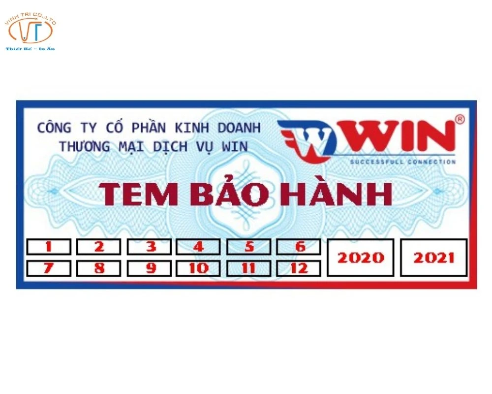 Tem bảo hành điên tử của WIN