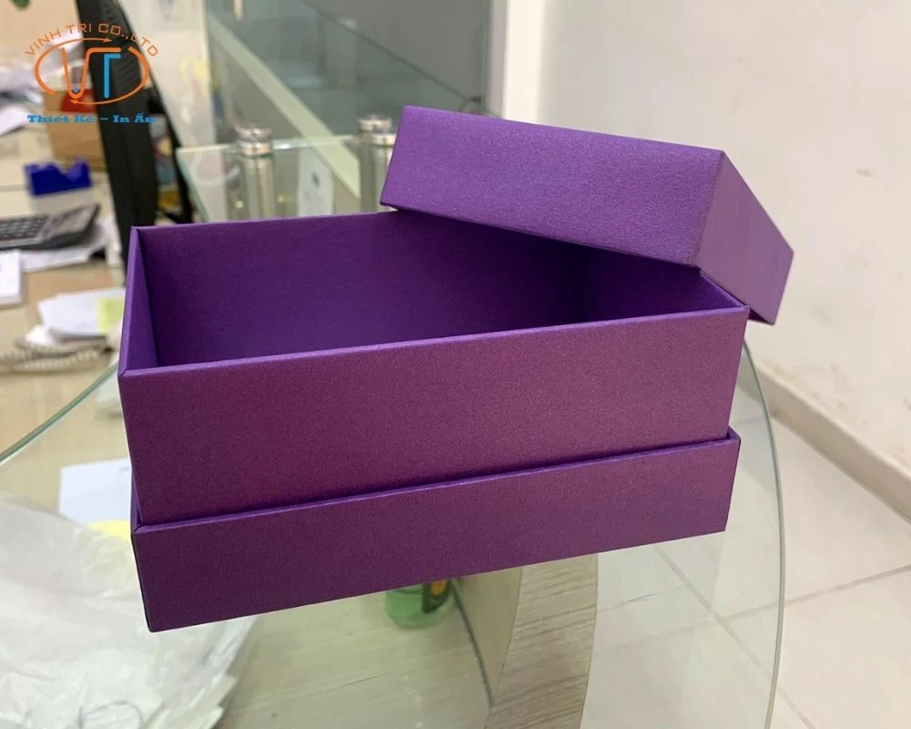 Hộp âm dương màu tím