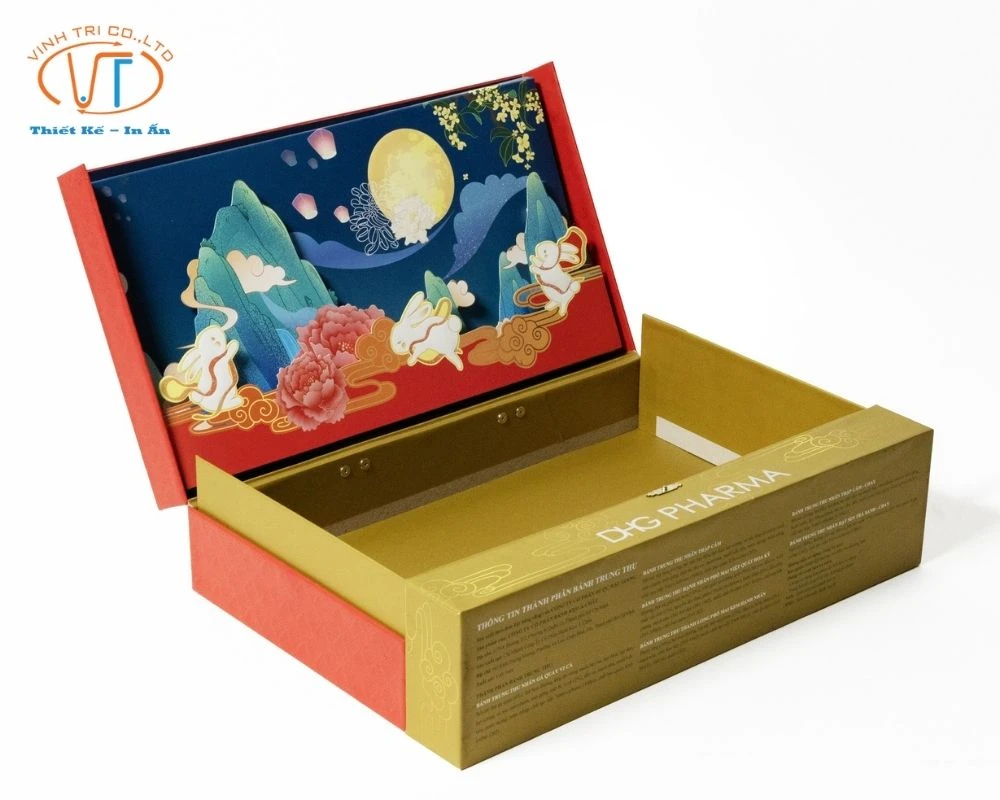 Hộp âm dương đựng bánh trung thu
