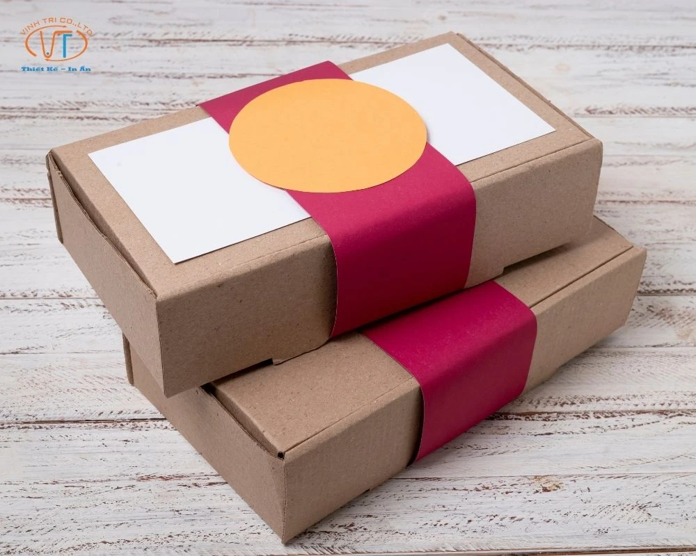 Hộp giấy kraft hình chữ nhật dài