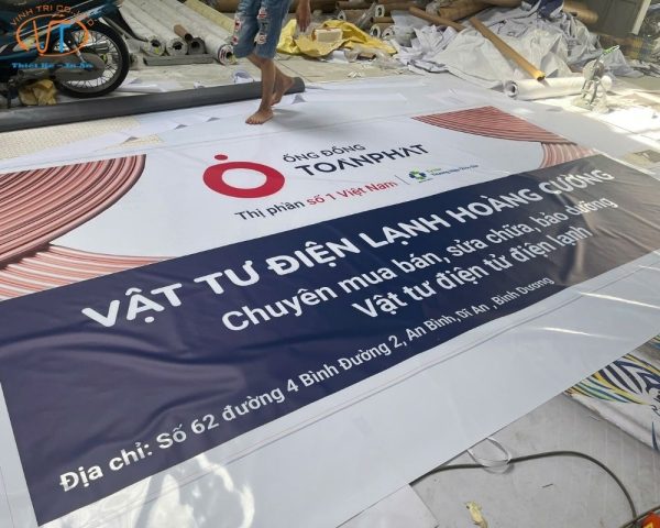 Bạt hiflex cho dầu nhớt NPOIL Bình Tân