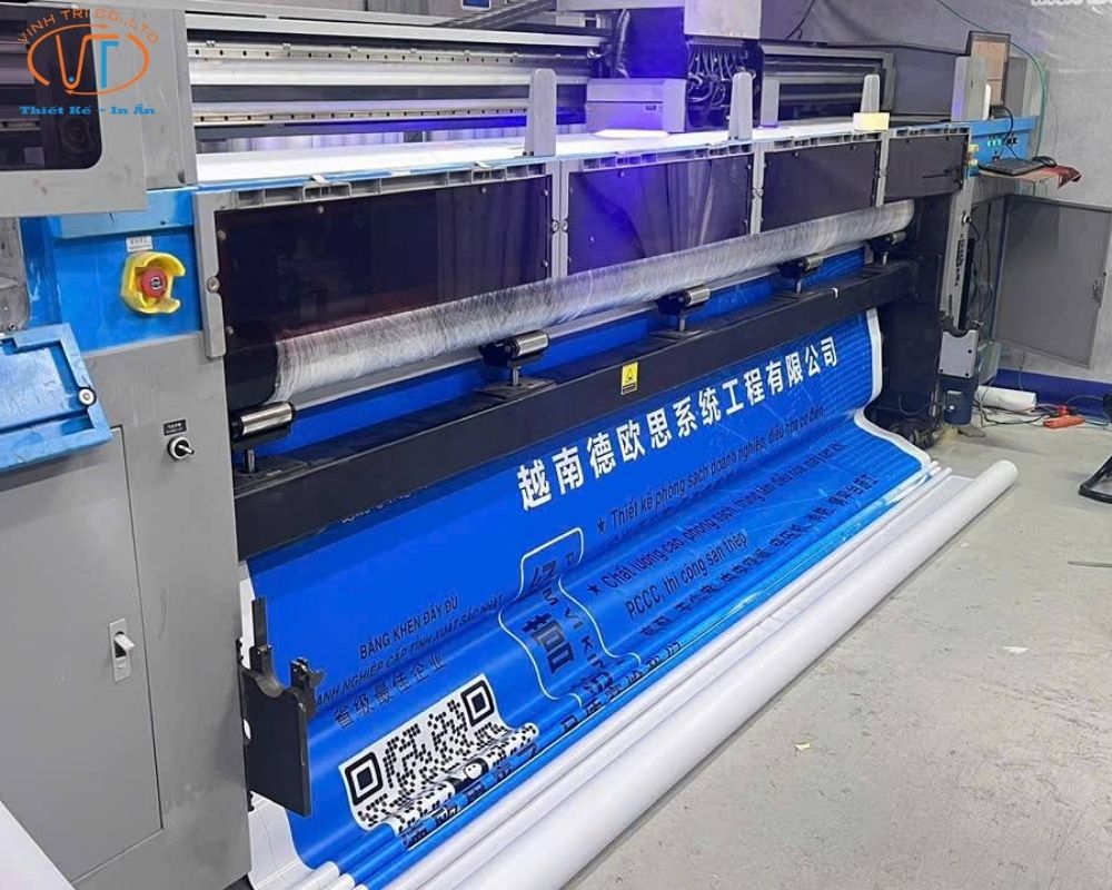 Mẫu bạt hiflex màu xanh