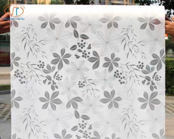 Decal dán tường có hình hoa lá