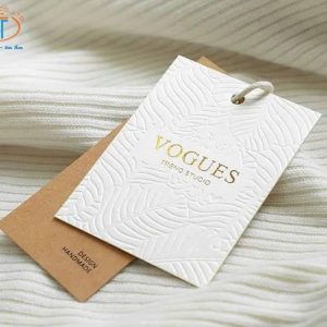 Tag quần áo in logo Vogues