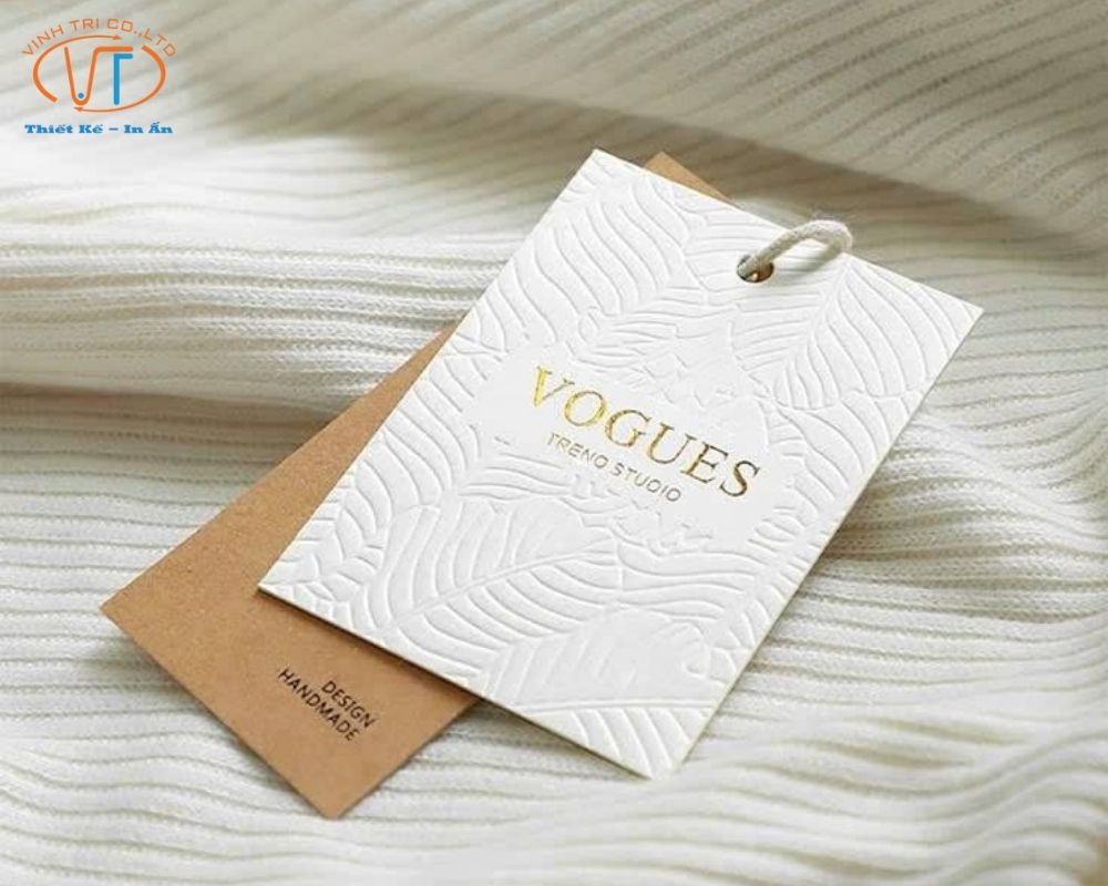 Tag quần áo in logo Vogues