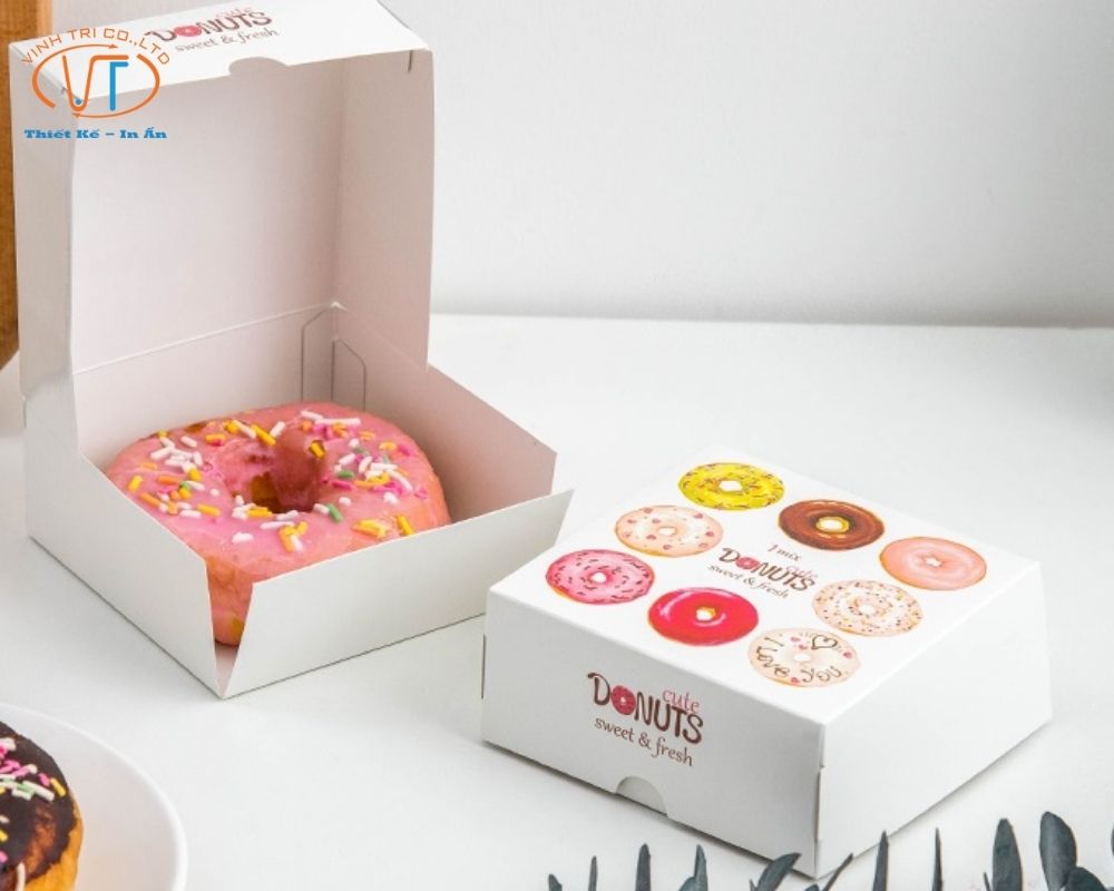 Hộp giấy đựng bánh Donut