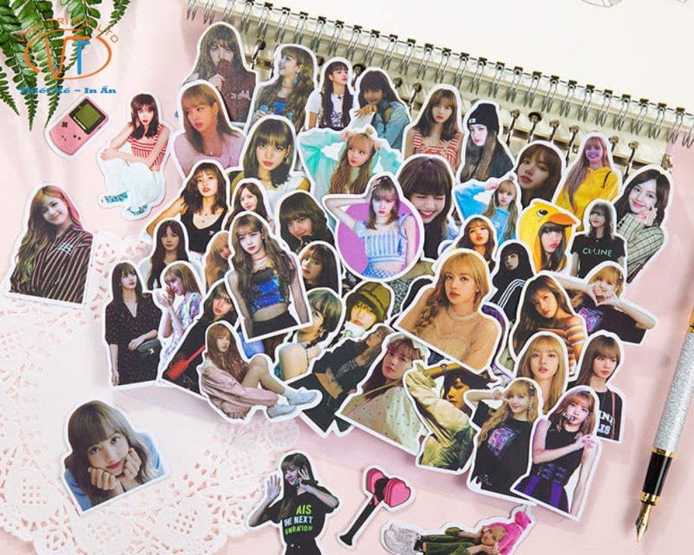 mẫu sticker đơn lẻ, các cô gái