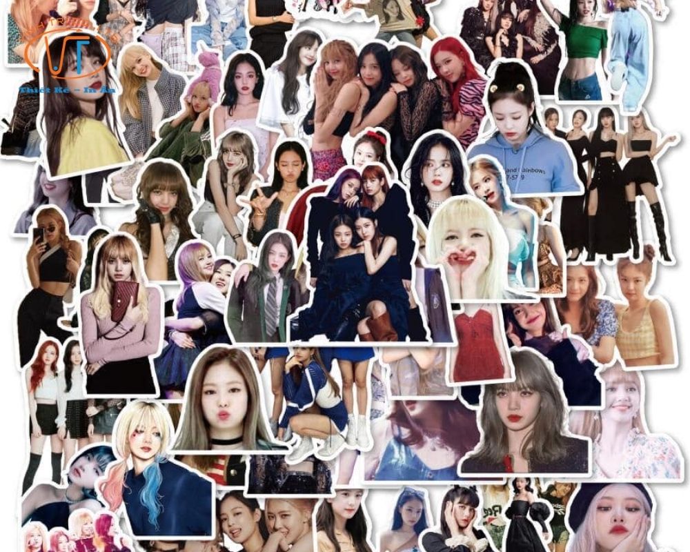 Mẫu sticker Blaclpink của 4 cô