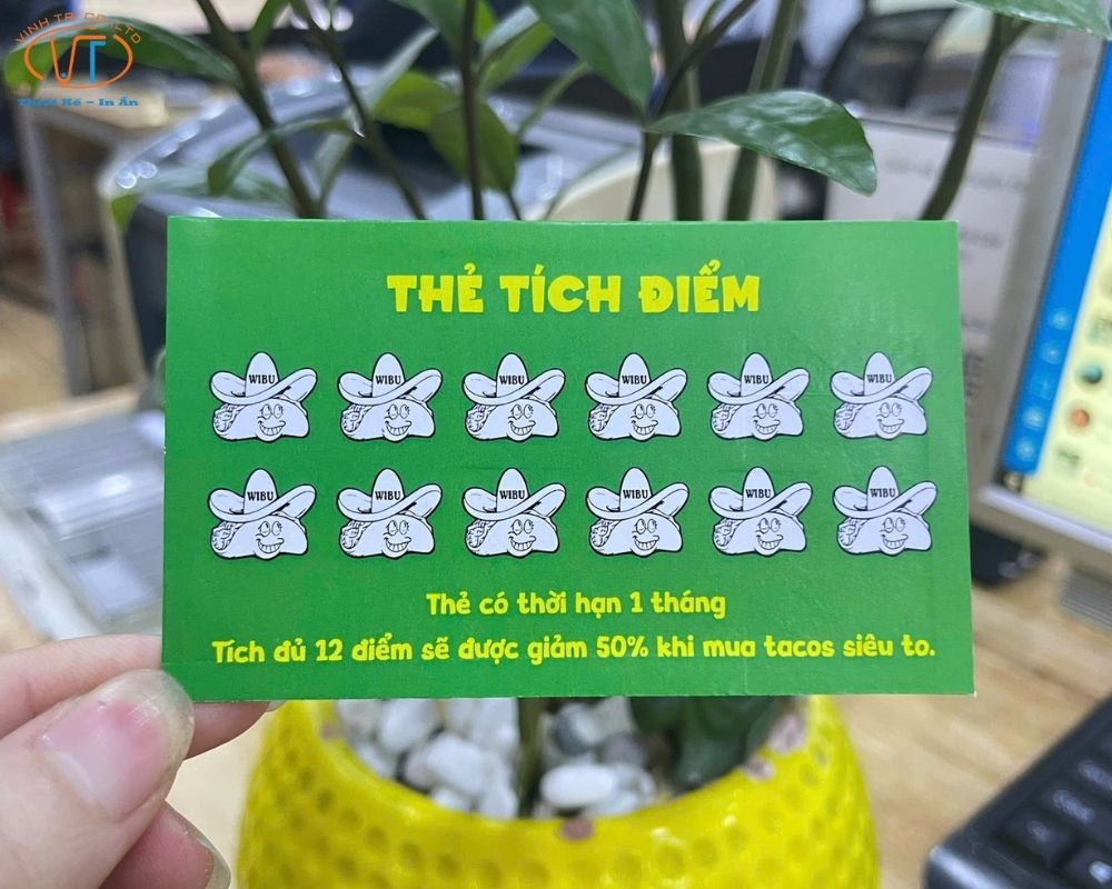 Thẻ tích điểm màu xanh thời hạn 1 tháng