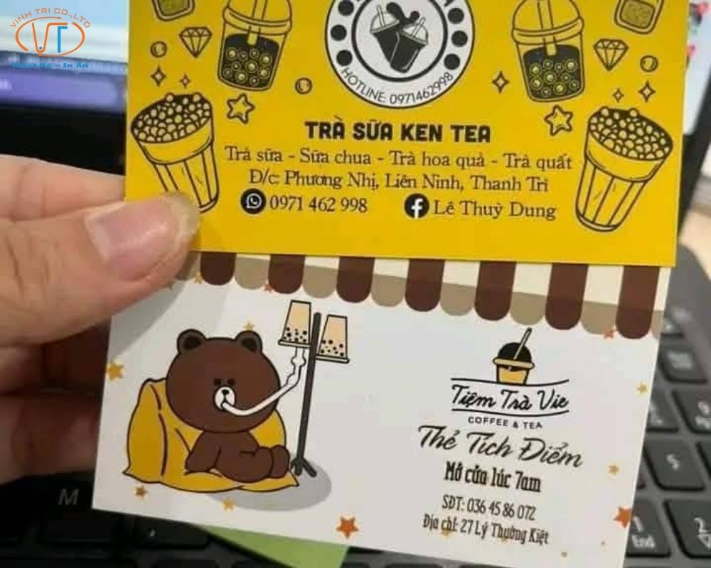Tem tích điểm trà sữa kem tea
