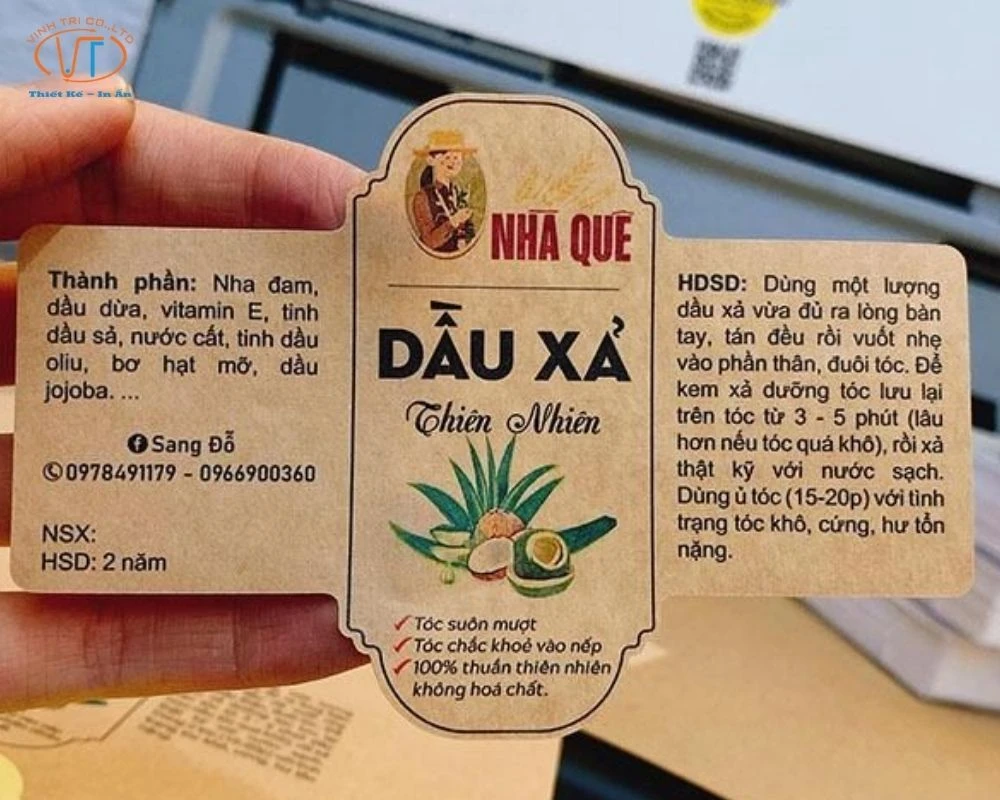 Tem dán kraft