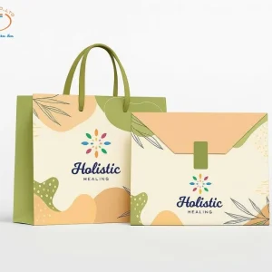 Túi giấy nhỏ sang trọng, có dây quai cùng màu