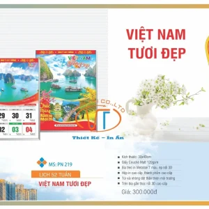 Lịch 52 tuần chủ đề Việt Nam Tươi Đẹp
