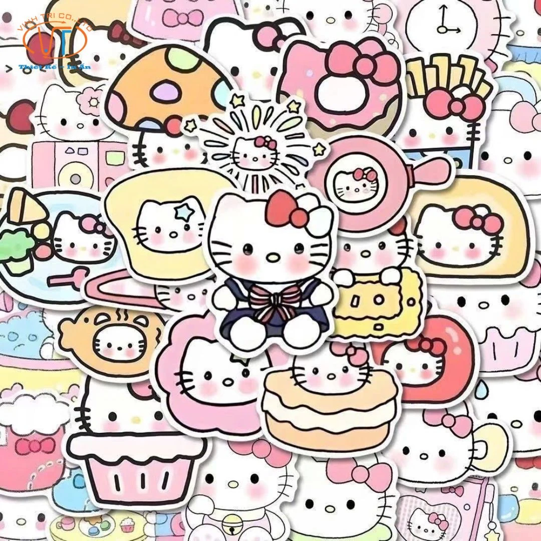 Sticker Hello Kitty đủ loại