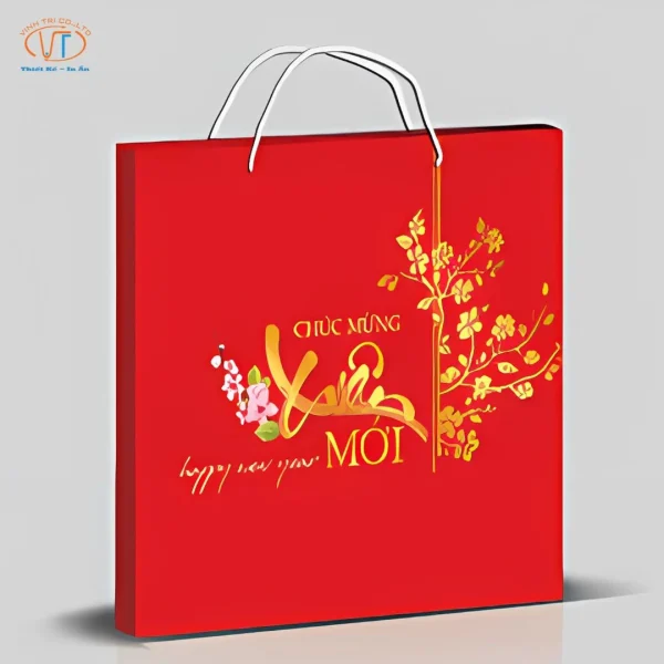 Túi đựng lịch tết in nổi đẹp mắt