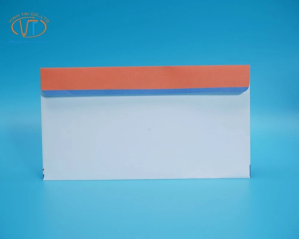 Bao thư nắp cài màu cam