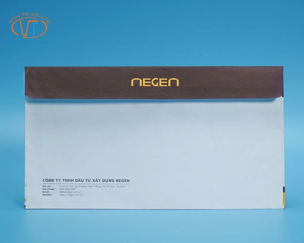 Mặt sau của phong bì Negen