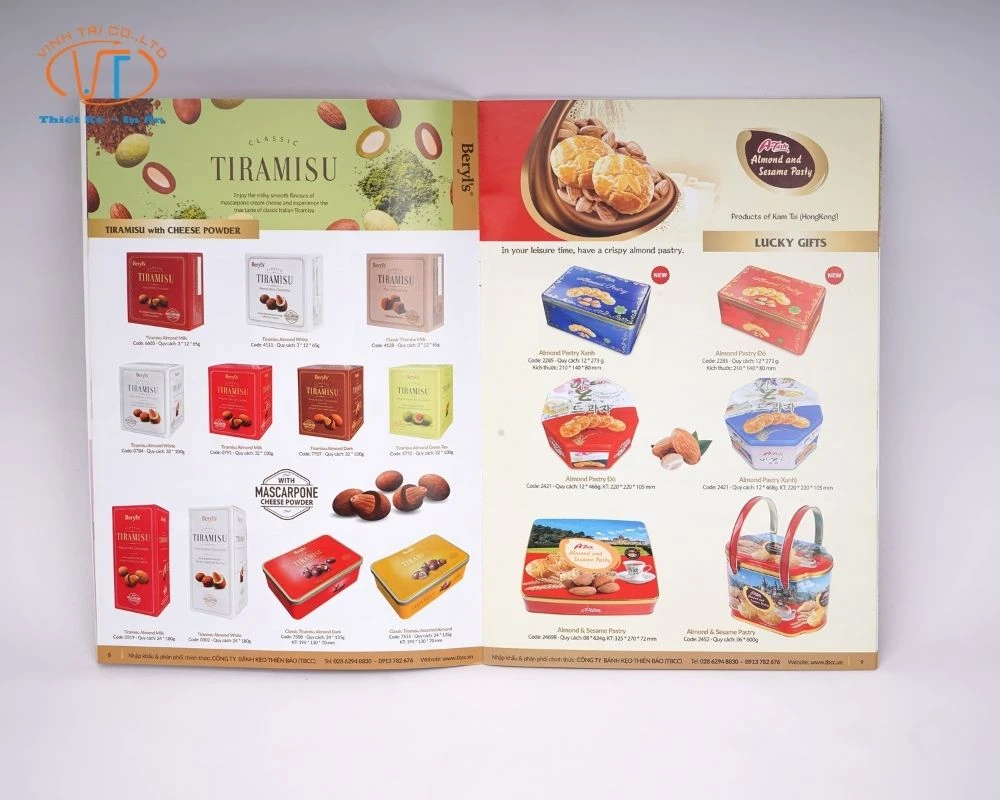 Catalogue về bánh Tiramisu