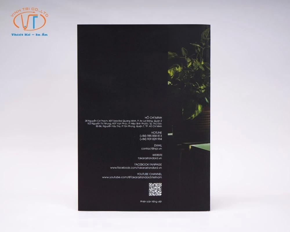 Mặt sau của cuốn catalogue Takara Standard