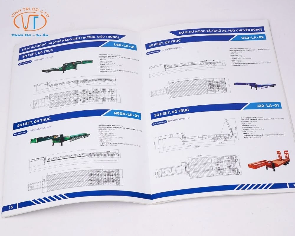 Mẫu catalogue được in đẹp mắt, hình ảnh sắc nét