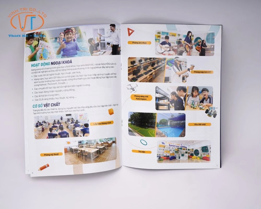 Catalogue có thiết kế đơn giản, đẹp mắt, hình ảnh sắc nét