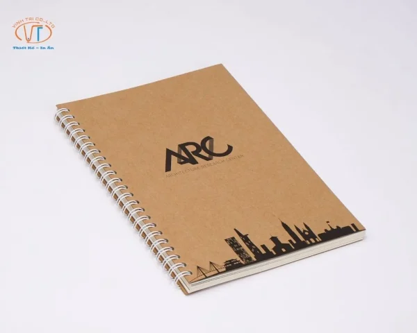Sổ tay bìa mềm kraft dòng chữ ARC