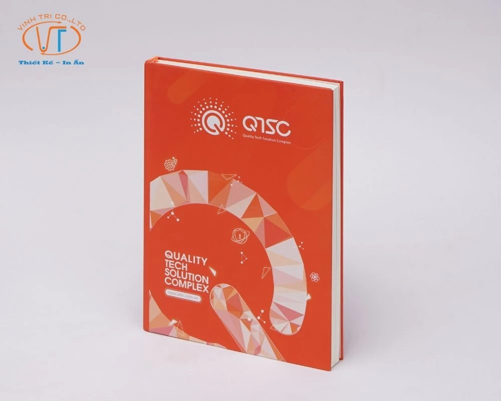 Sổ tay đóng keo nhiệt màu đỏ