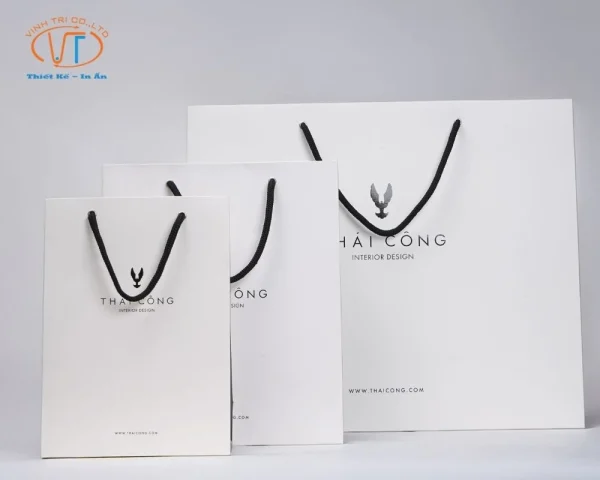Túi giấy Thái Công màu trắng
