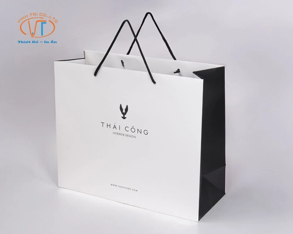 Mẫu túi giấy dáng ngang của Thái Công
