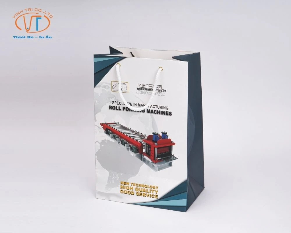 Túi giấy cán màng bóng cho dịch vụ công nghiệp