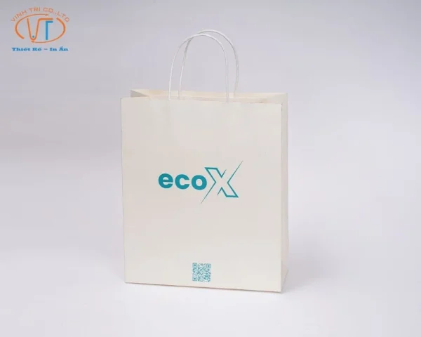 Túi giấy trắng thương hiệu ECOX